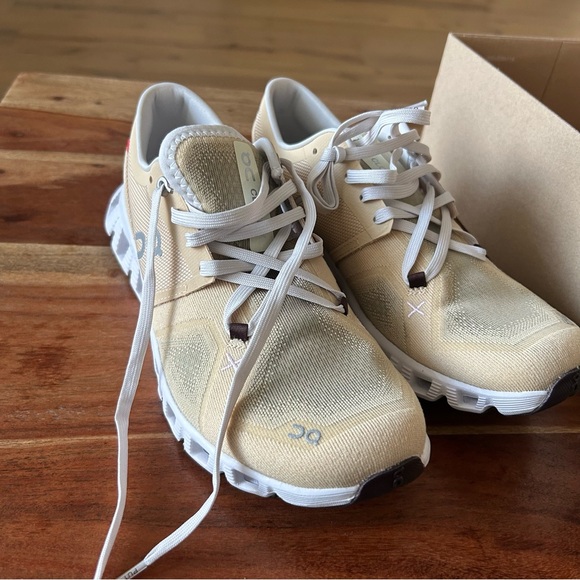 New On Cloud X 3 Sneakers Yellow Savannah Frost - Picture 4 of 7